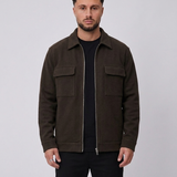 Essential Vest Dark Brown detail