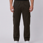 Essential Pants Dark Brown detail
