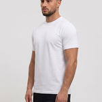 RK Blank Tee White Slimfit - zijkant studio