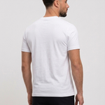 RK Blank Tee White Slimfit - achterkant studio