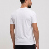 RK Blank Tee White Slimfit - achterkant studio