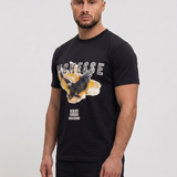 Aigle Black T-Shirt - zijkant studio