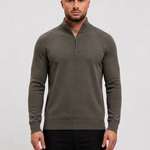 Knitted Zipper Green - voorkant studio
