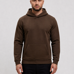 RK Blank Hoodie Coffee Regular Fit - voorkant studio