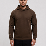 RK Blank Hoodie Coffee Regular Fit - voorkant studio