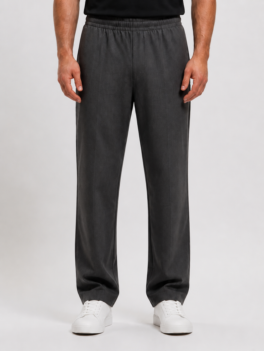 Ease Pants Grey - voorkant detail