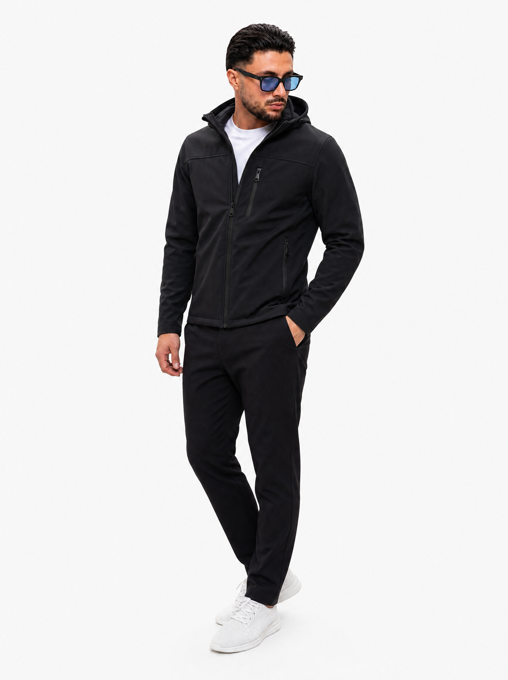 High Peak Jacket Black - full body