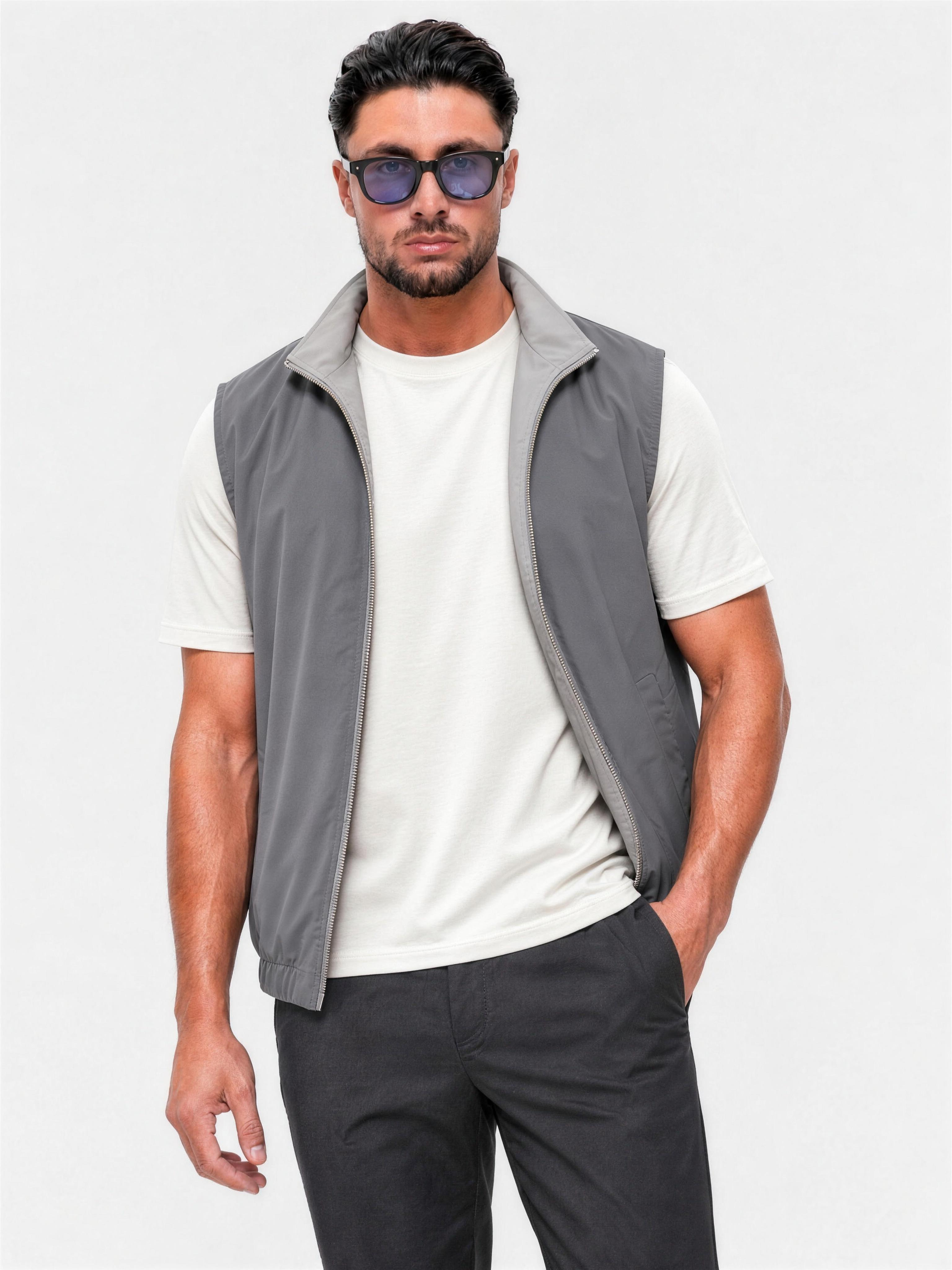 Core Bodywarmer Grey - voorkant