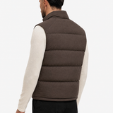 Torino Down Bodywarmer Brown - schuin achterkant