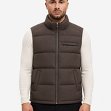 Torino Down Bodywarmer Brown - schuin voorkant