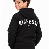 Richesse Deluxe Hoodie JR Black - close-up print