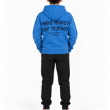 Richesse Infantry Hoodie JR Blue - achterkant op model