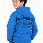 Richesse Infantry Hoodie JR Blue - close-up print