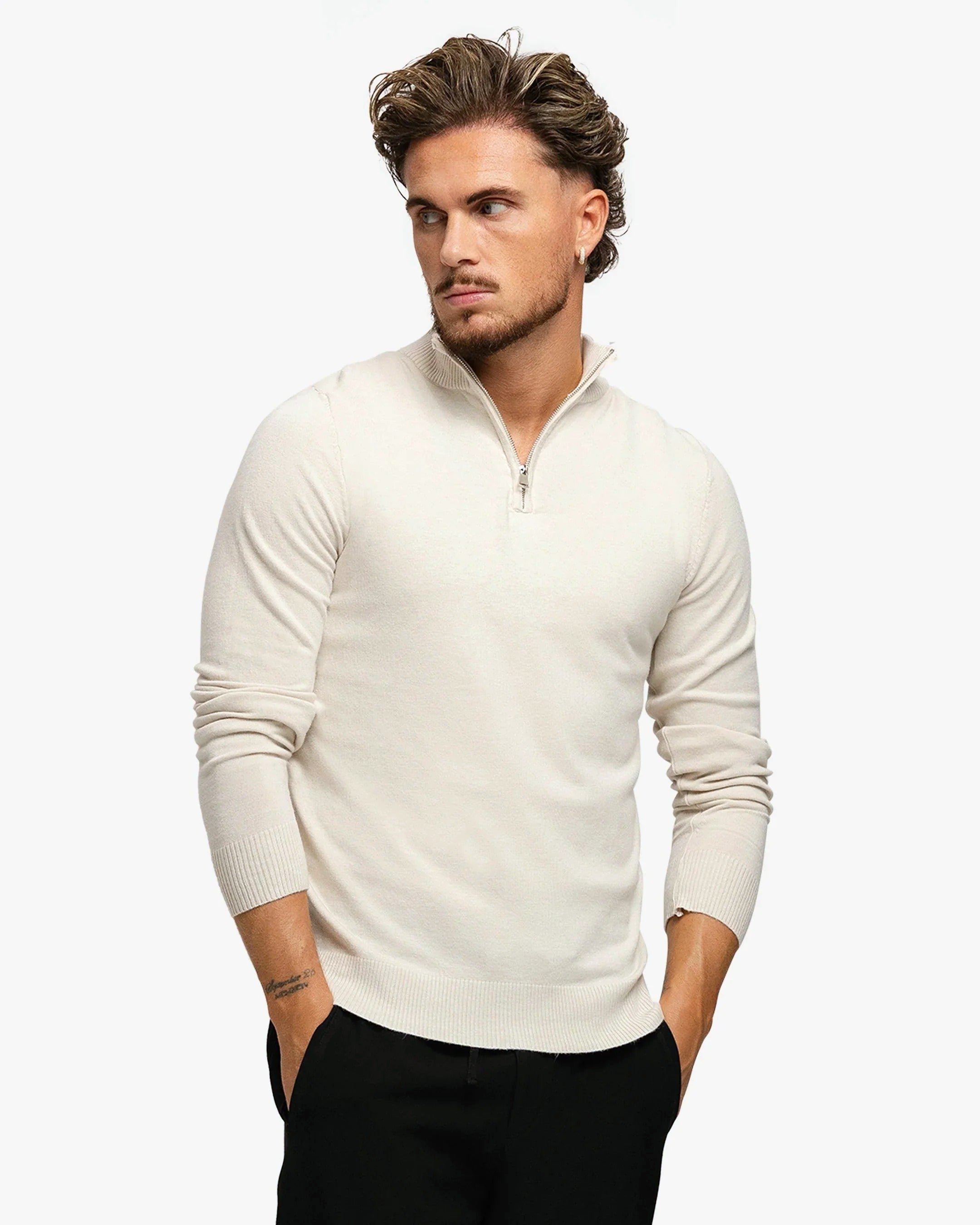 Knitted Zipper Soft Sand