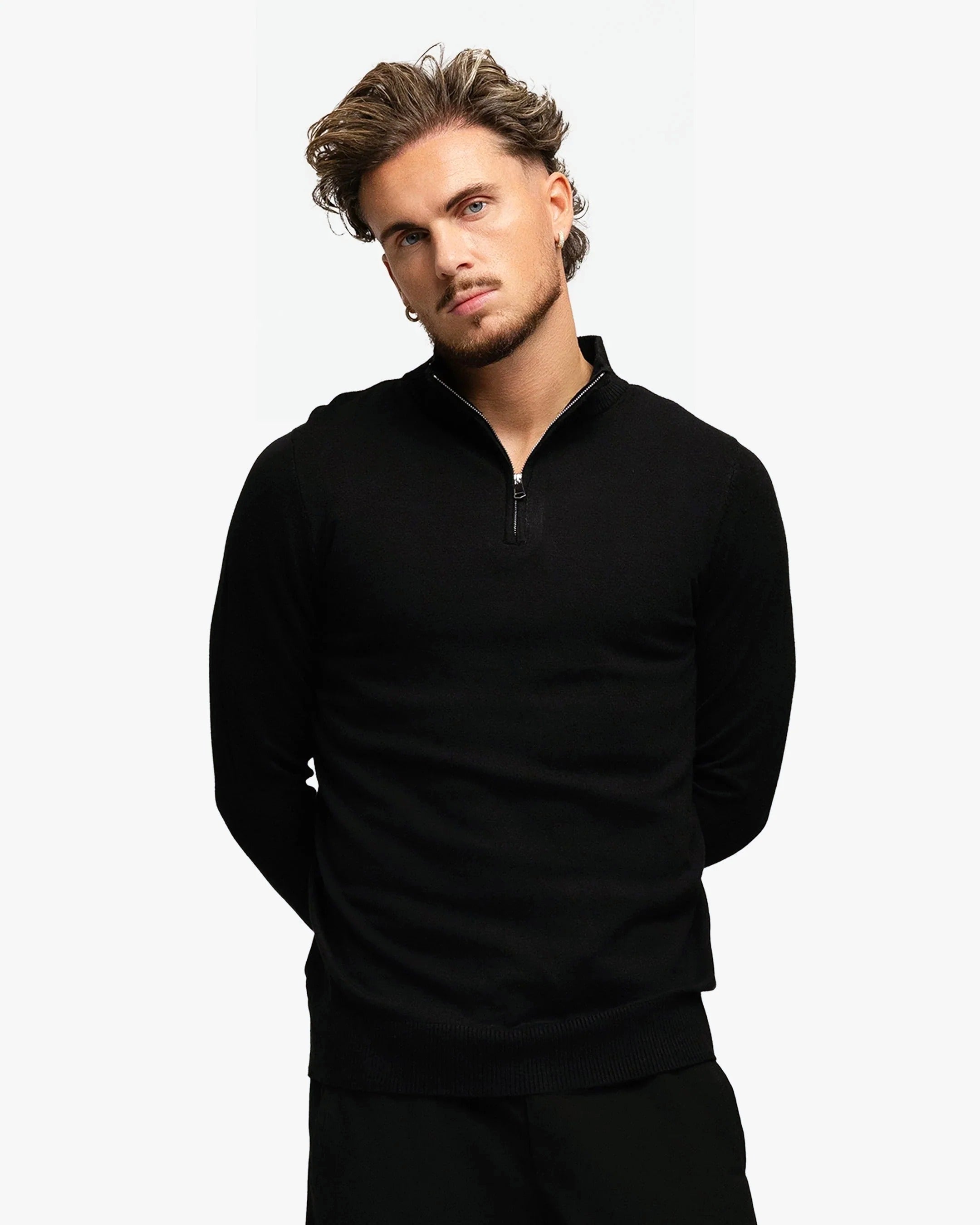 Knitted Zipper Black