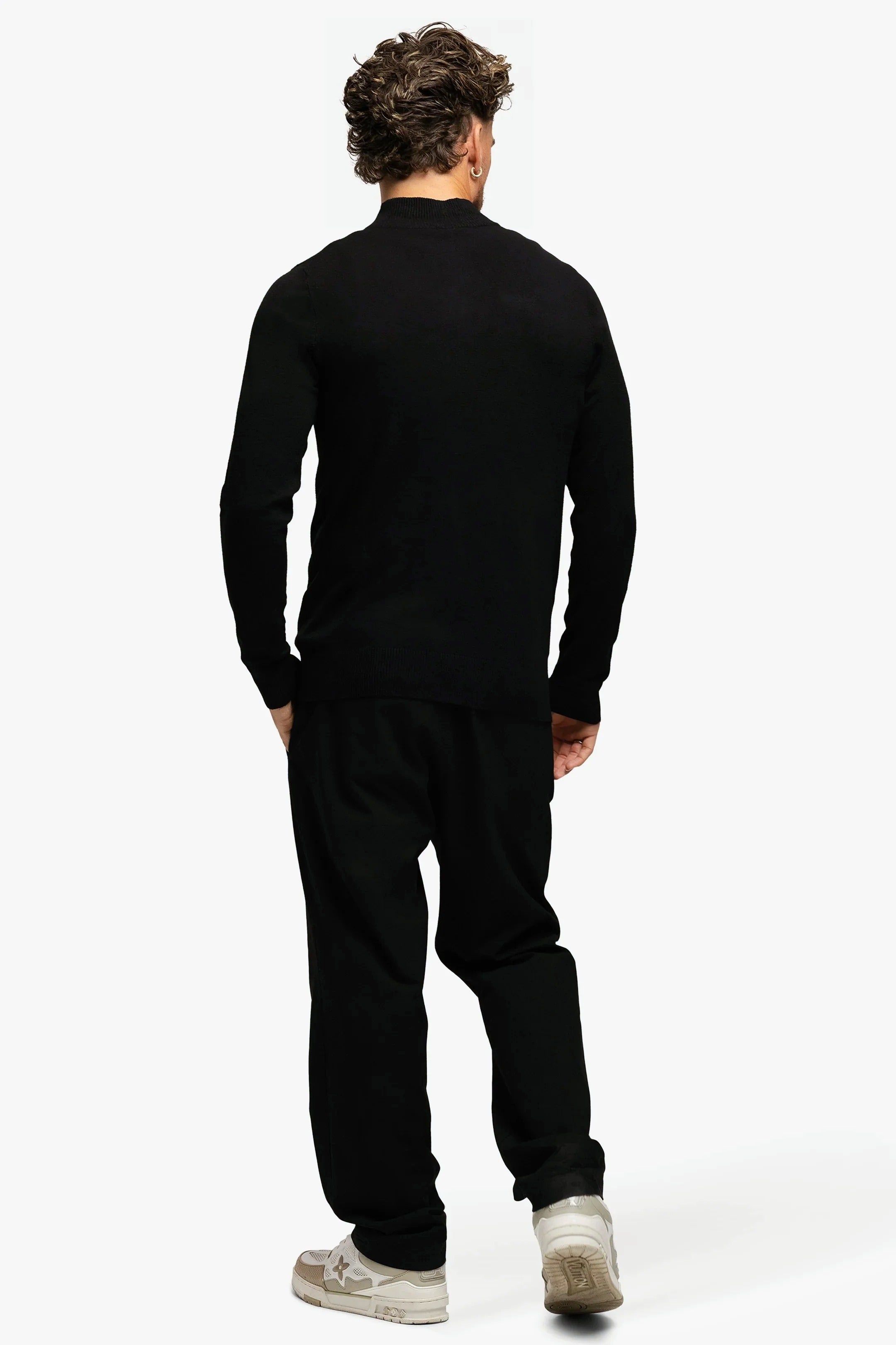 Knitted Zipper Black