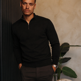 Knitted Zipper Black — lifestylefoto
