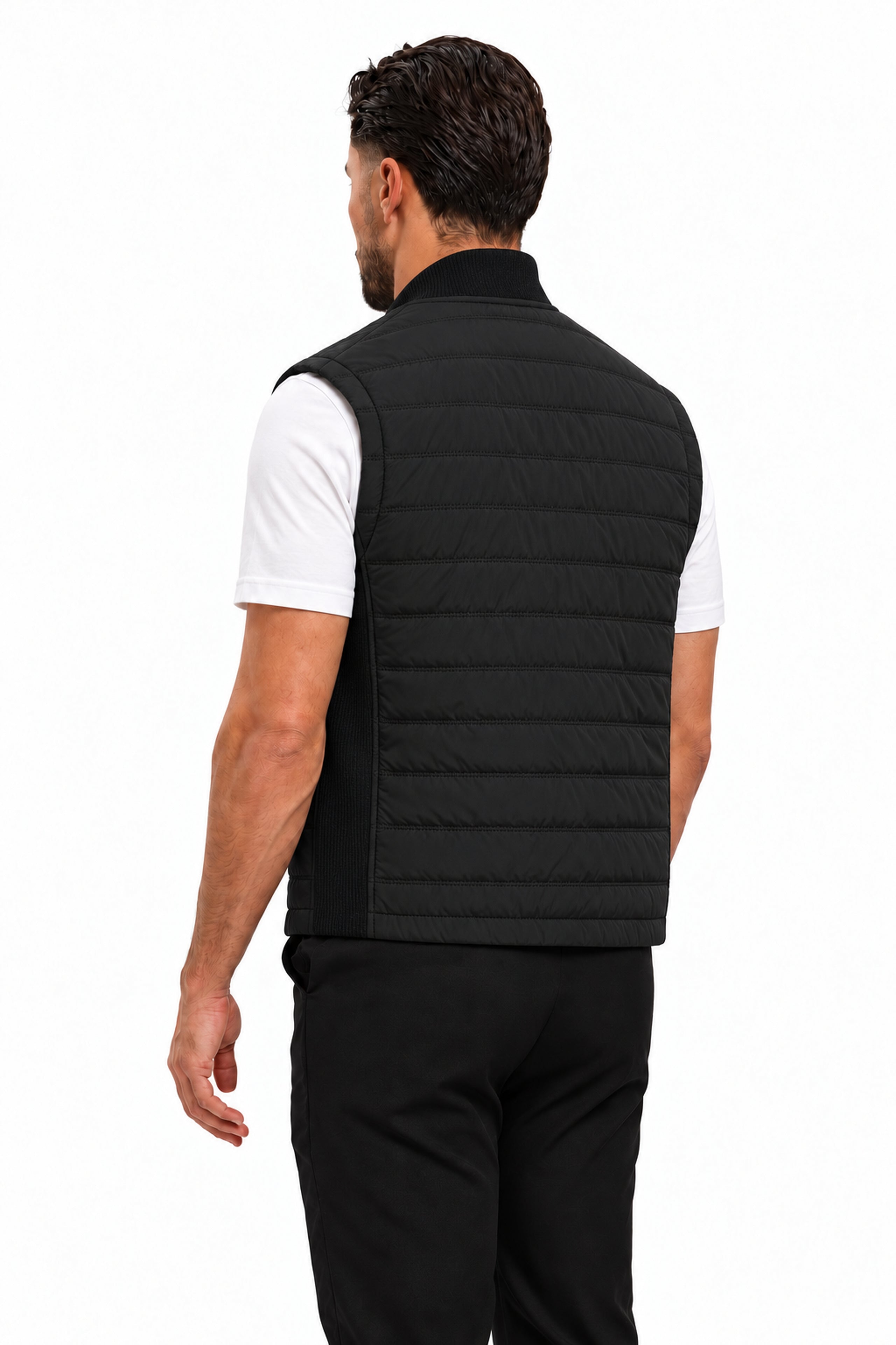 MADRID BODYWARMER BLACK - studio achterkant