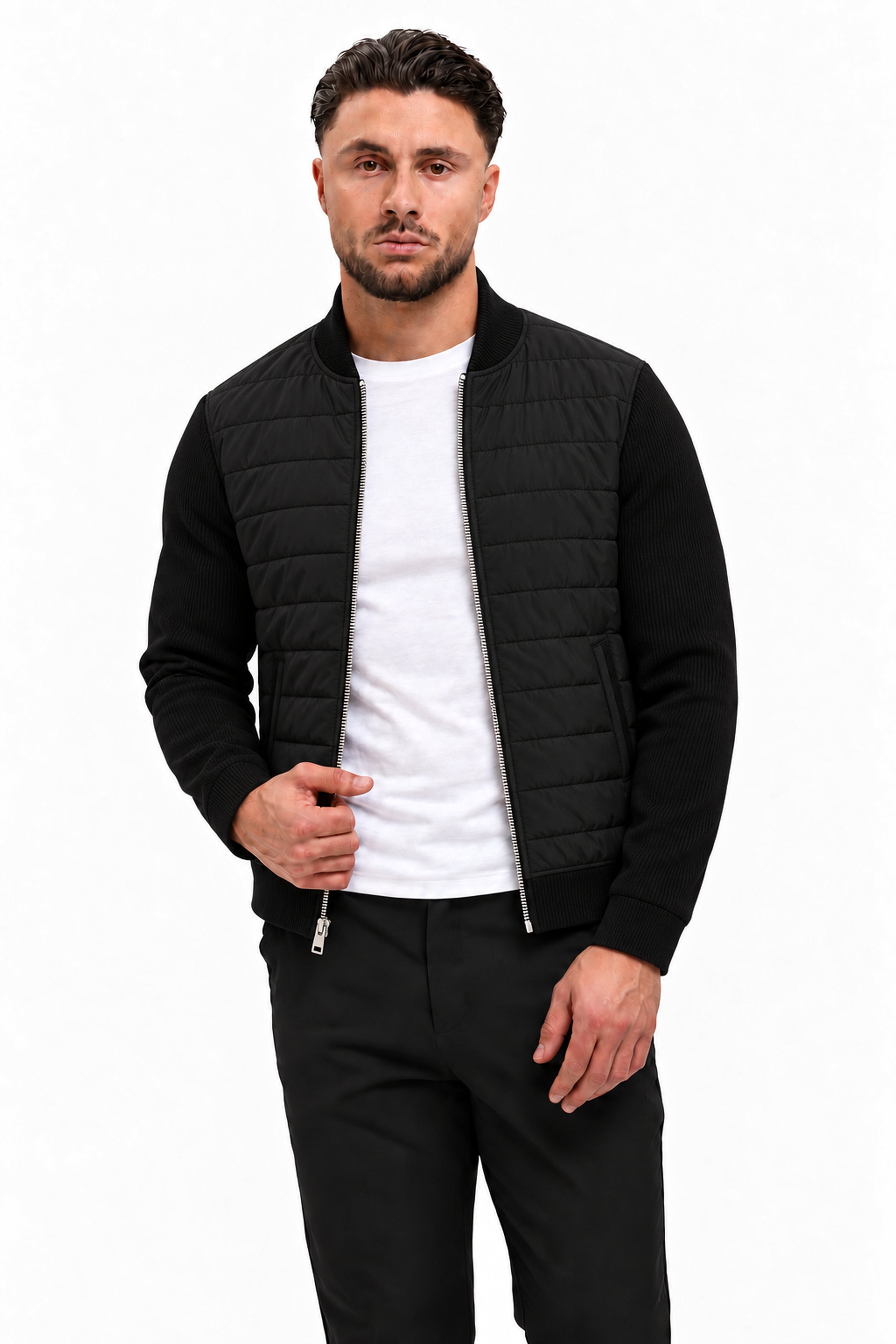MADRID JACKET BLACK - studio pose