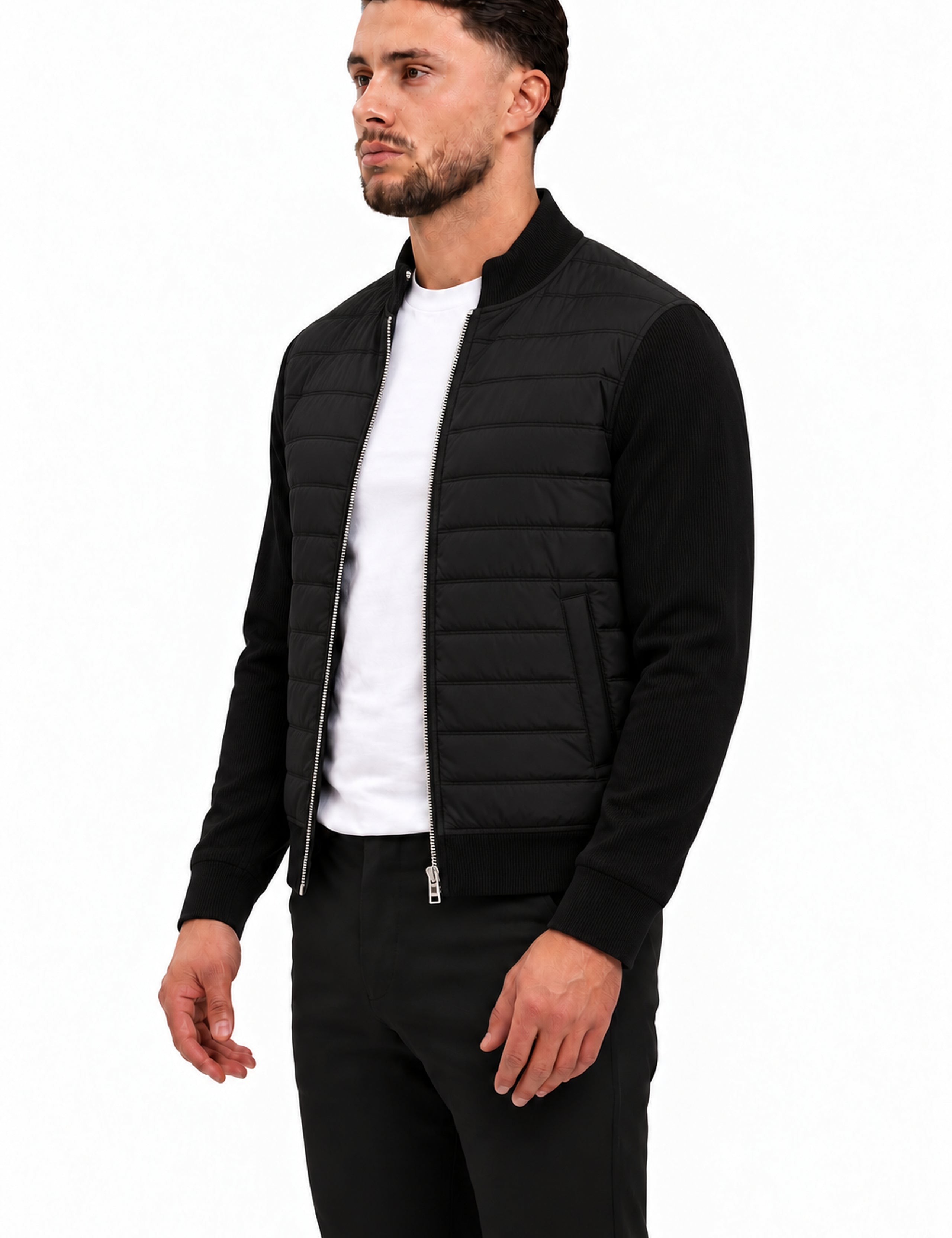 MADRID JACKET BLACK - studio zijkant