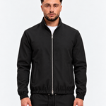 MONZA jacket zwart – voorkant, complete set met bijpassende pants (studio)