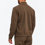 MONZA jacket bruin – achterkant, complete set met bijpassende pants (studio)