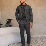 MONZA JACKET | GREY – lifestyle, complete set met bijpassende grijze MONZA pants