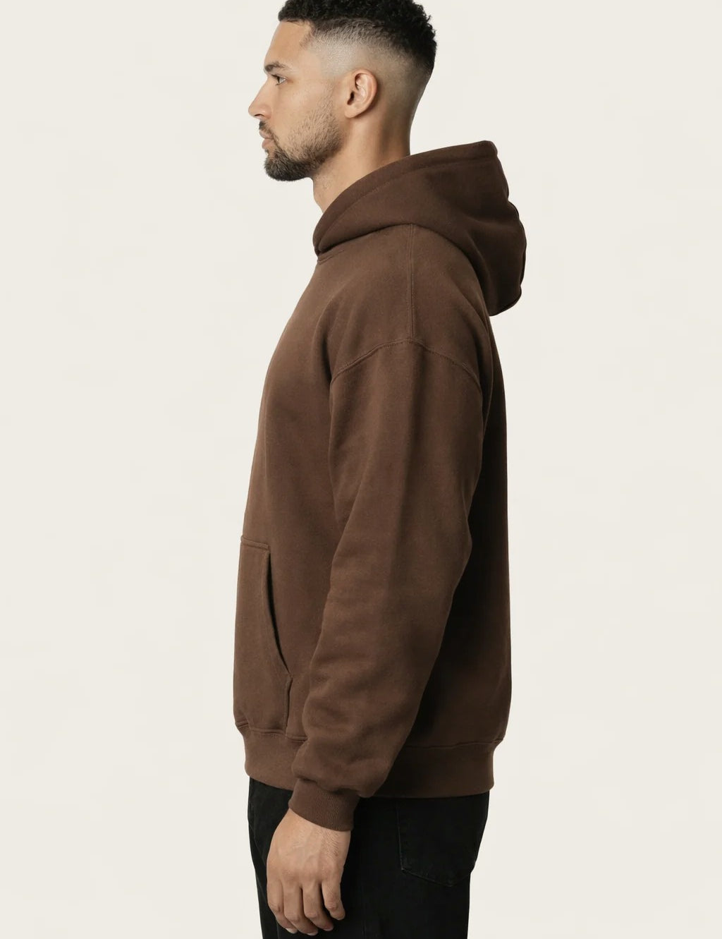 RK BLANK HOODIE COFFEE REGULAR FIT