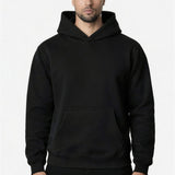 RK BLANK HOODIE BLACK OVERSIZED