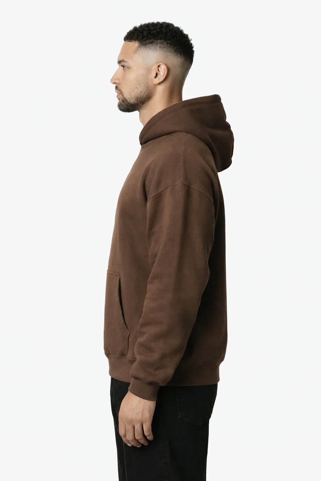 RK BLANK HOODIE COFFEE OVERSIZED