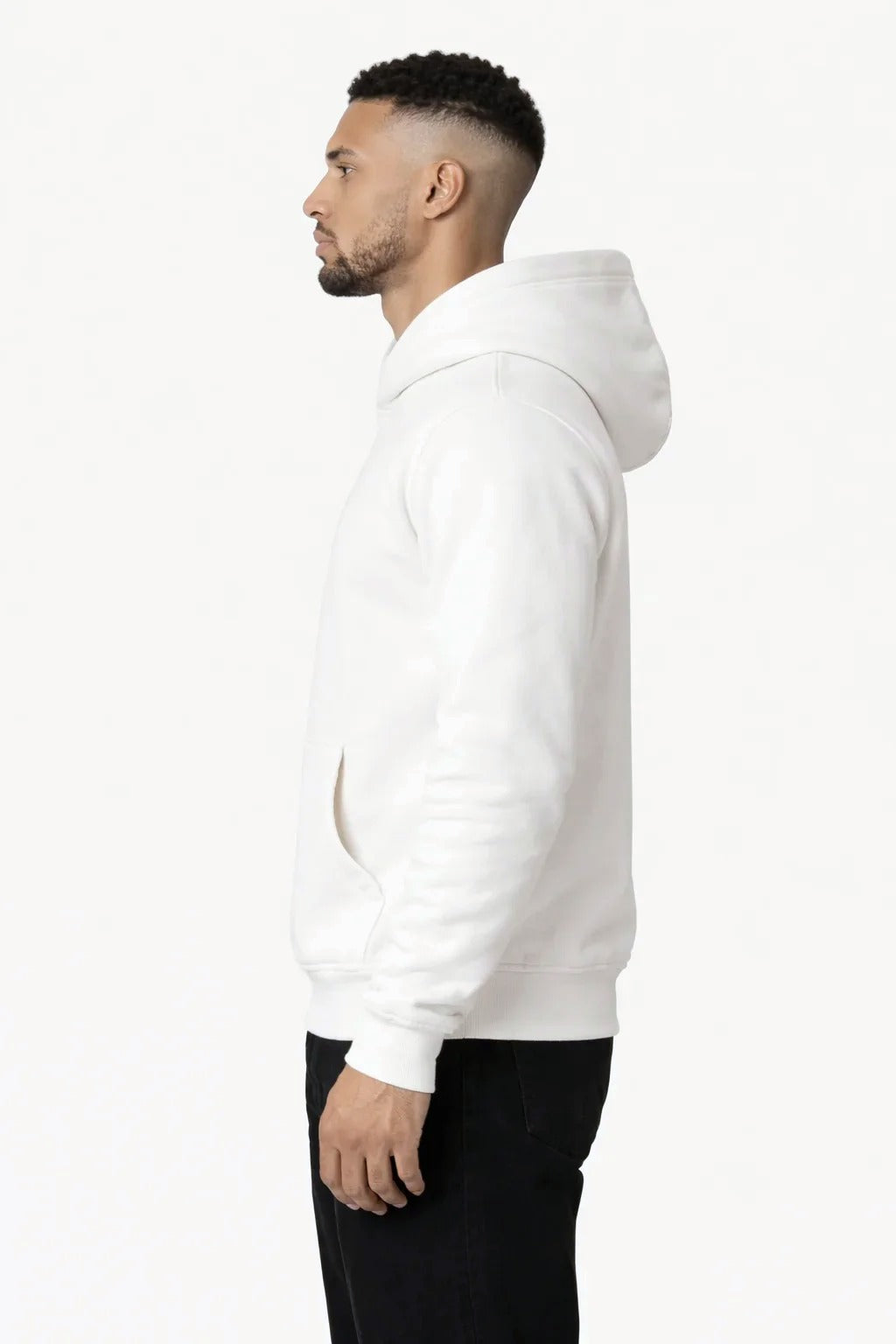 RK Blank Hoodie Creme Slimfit