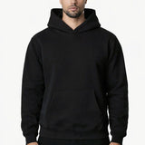 RK Blank Hoodie Black Slimfit