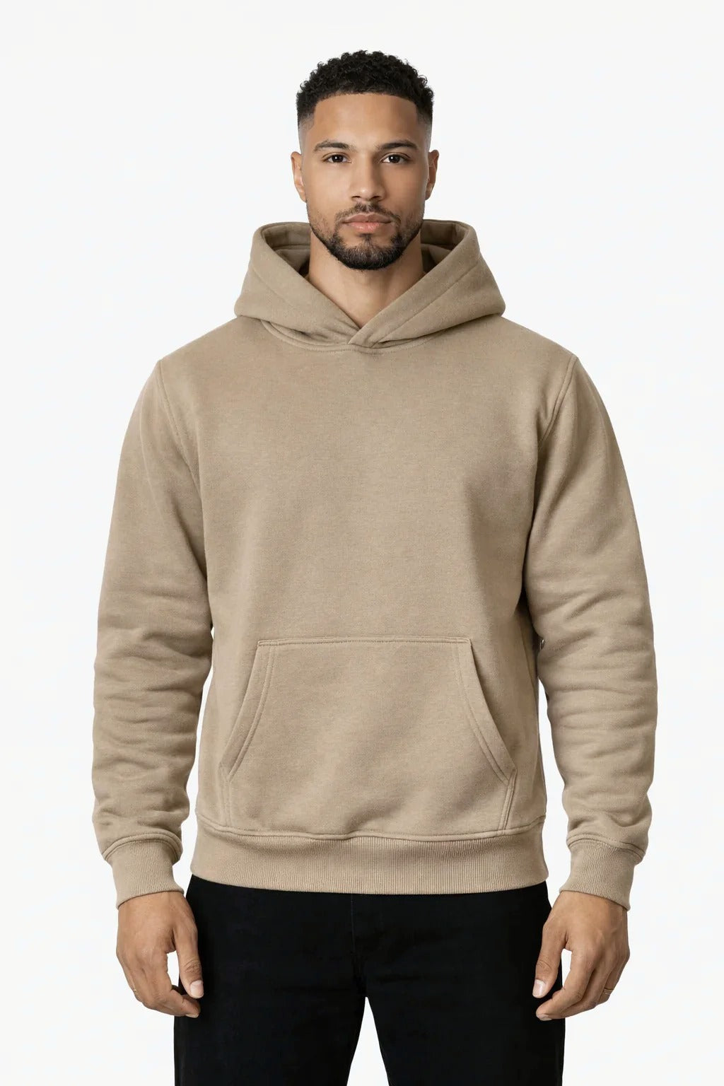RK Blank Hoodie Brown Oversized