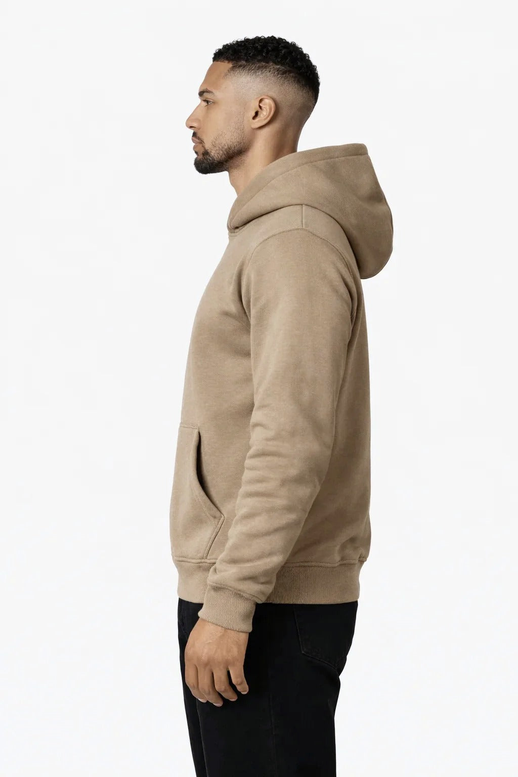 RK Blank Hoodie Brown Oversized