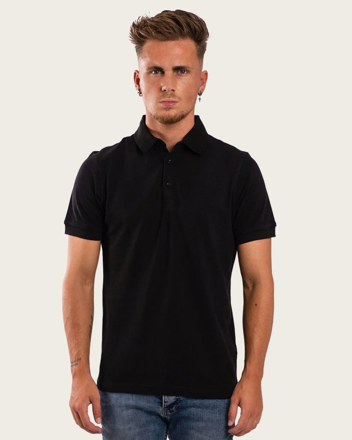 PIQUE CORE POLO | BLACK