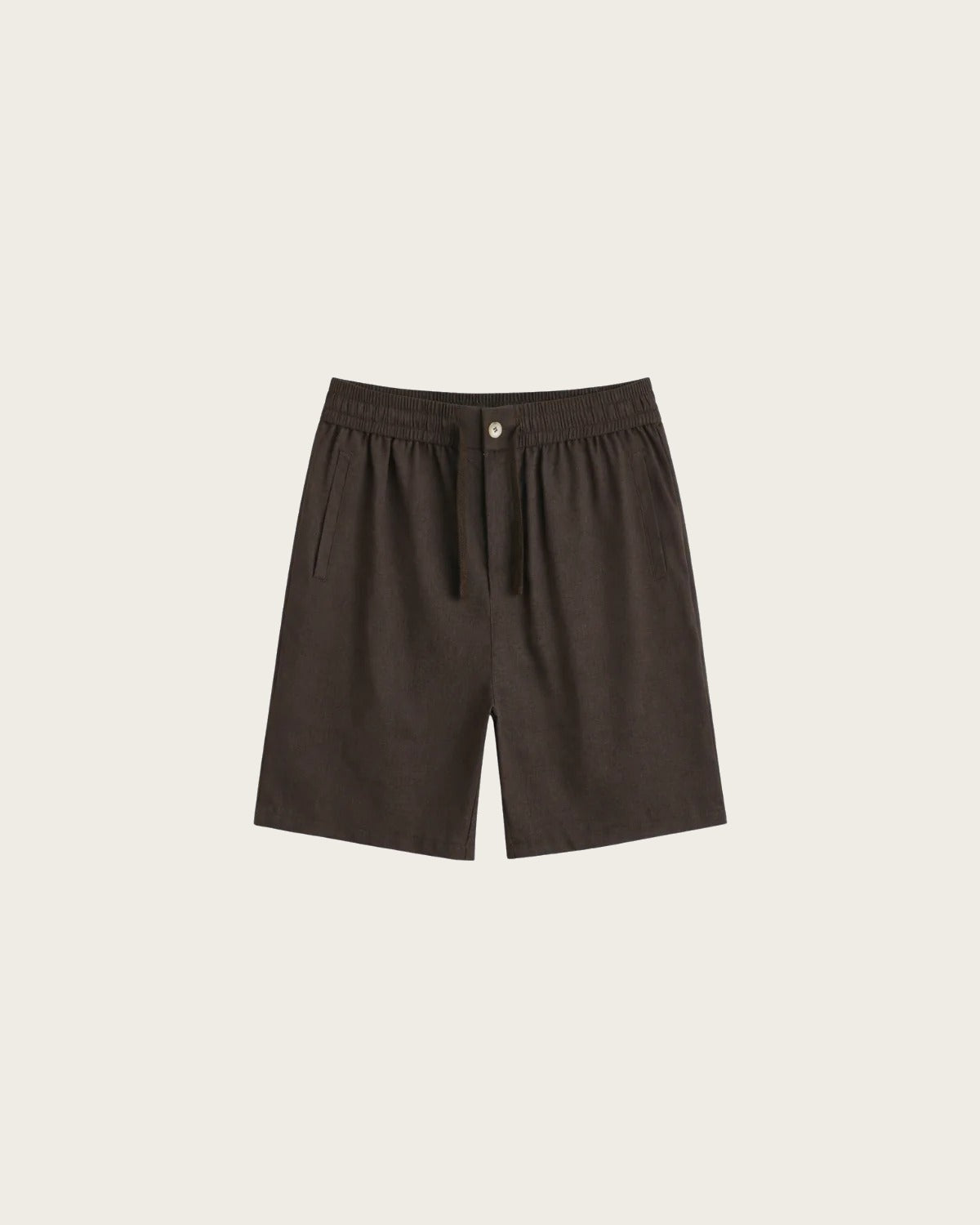 CORE LINNEN SHORT | DEEP BROWN