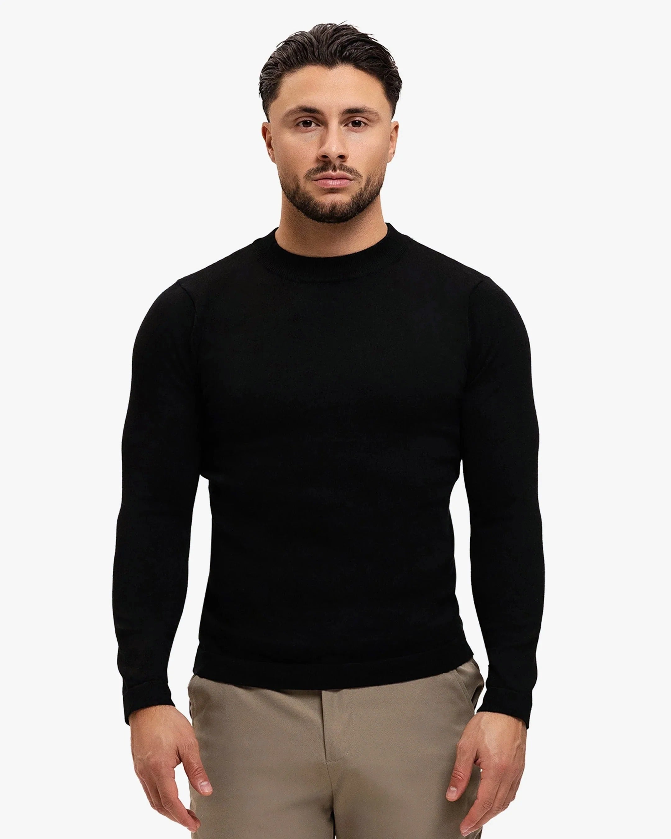 REYES KNITTED SWEATER | BLACK