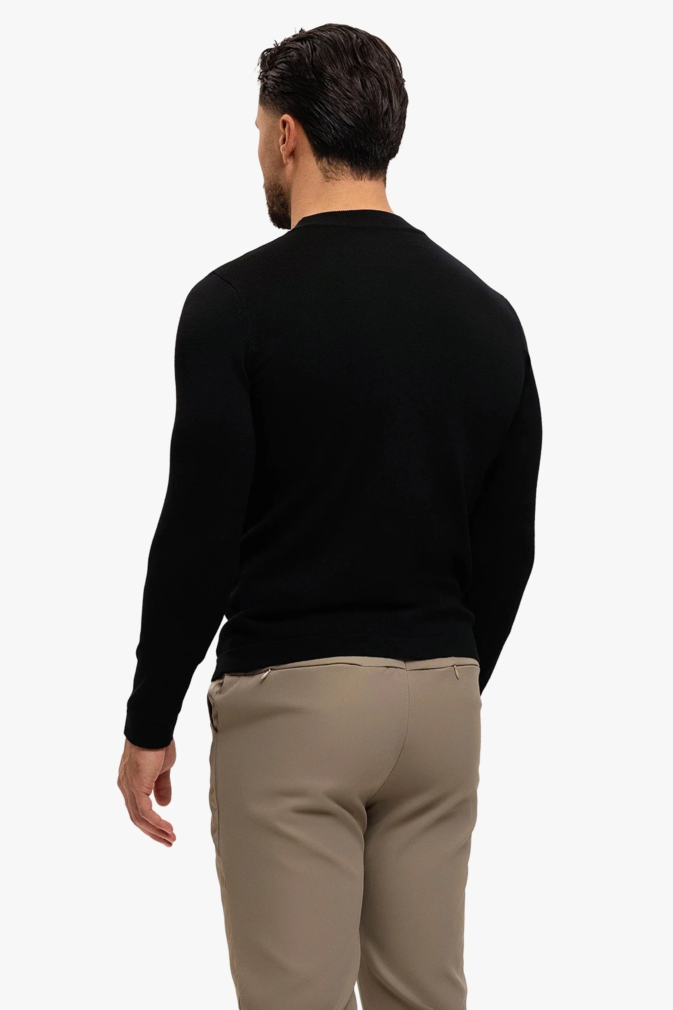REYES KNITTED SWEATER | BLACK