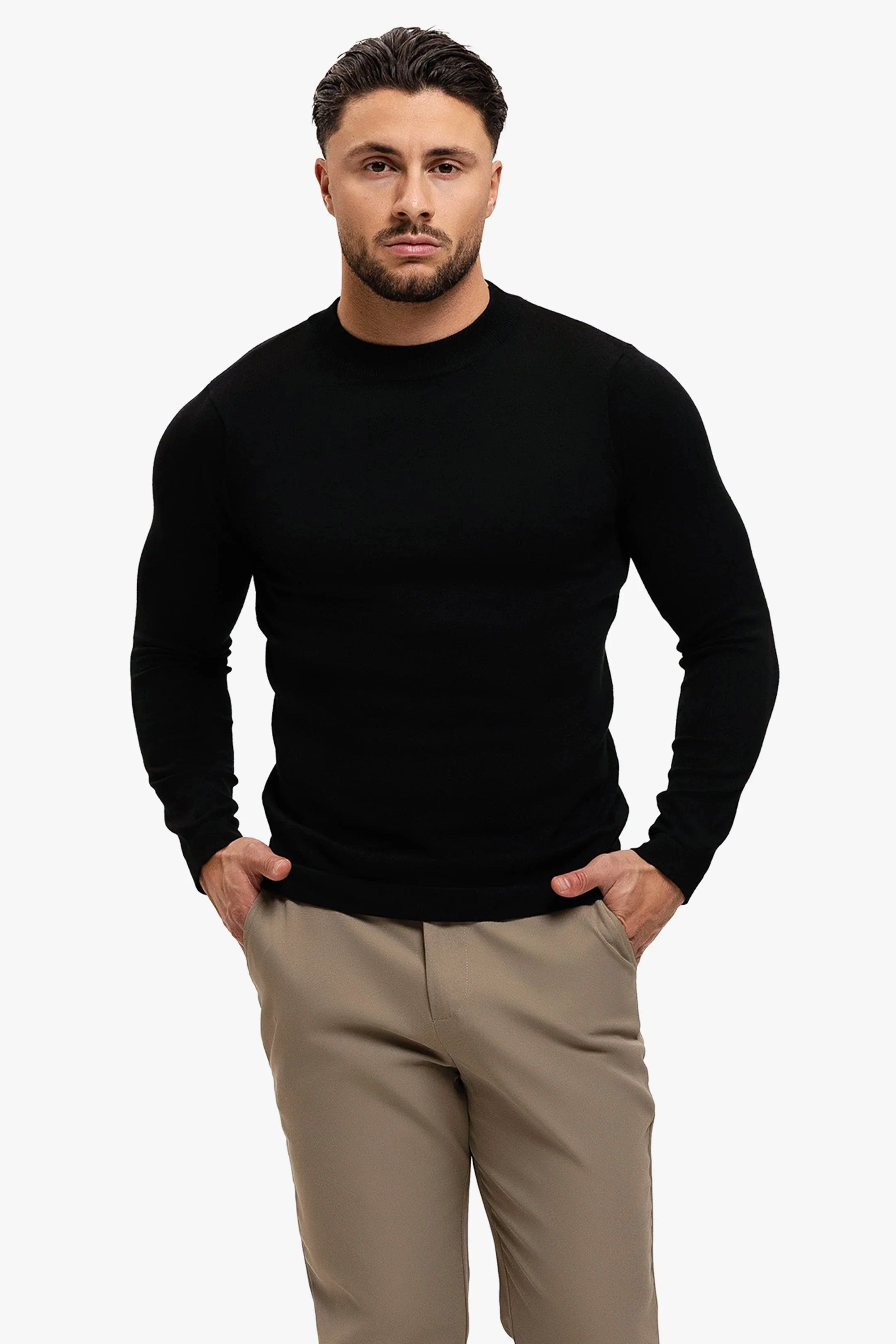 REYES KNITTED SWEATER | BLACK
