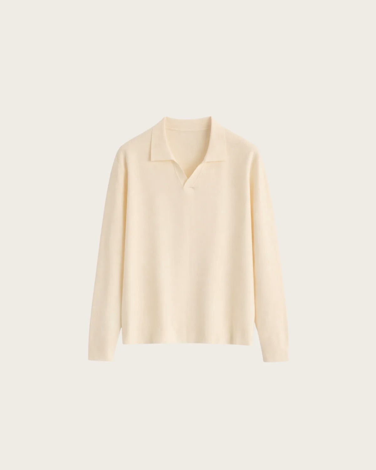 VALERO KNITTED POLO | CREME