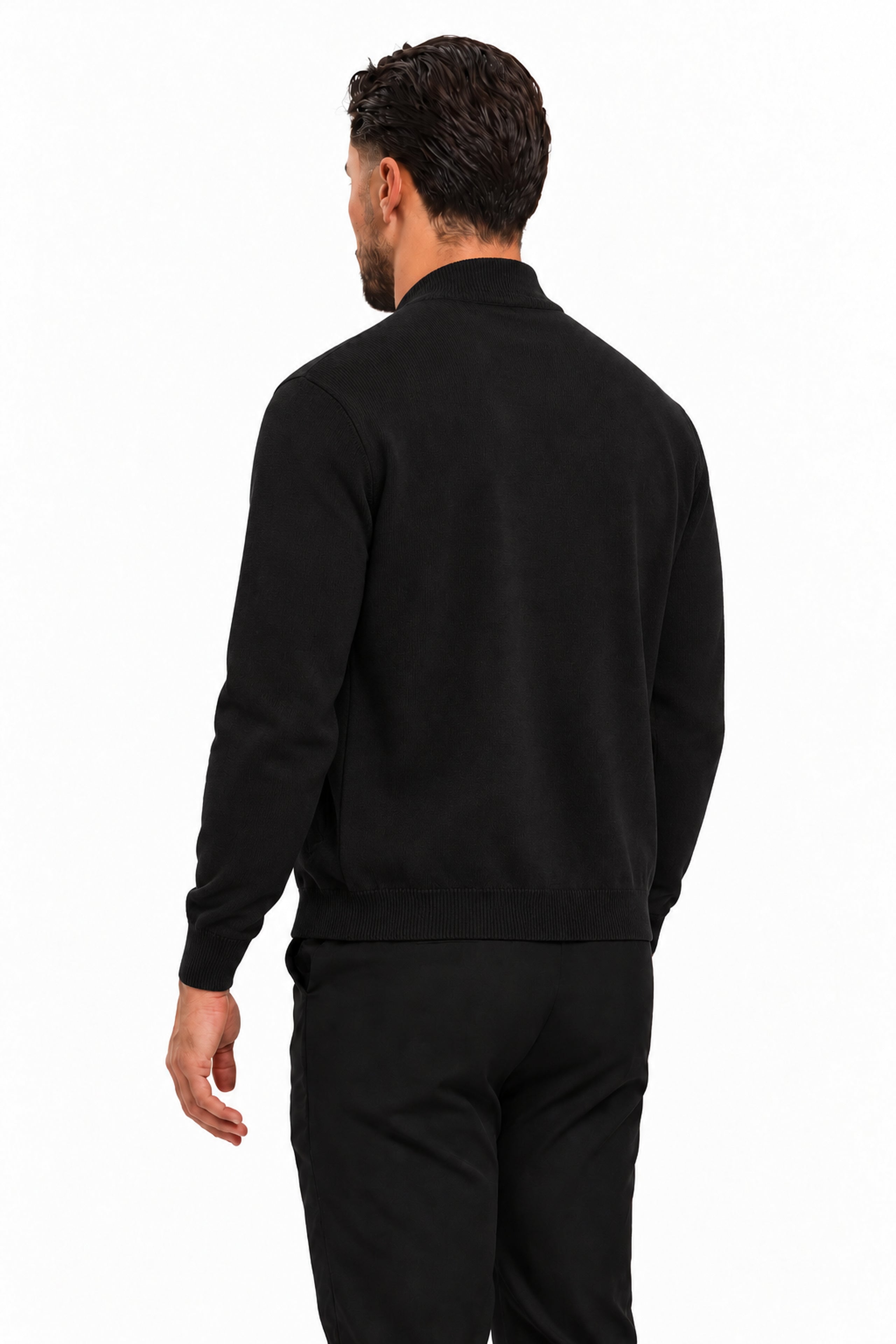 RIVAS HEAVY ZIPPER VEST BLACK - studio achterkant