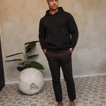 RK BLANK HOODIE BLACK REGULAR FIT — lifestylefoto