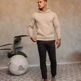 RK BLANK HOODIE BROWN REGULAR FIT — lifestylefoto