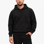 RK Blank Hoodie Black Oversized - voorkant
