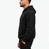 RK Blank Hoodie Black Oversized - zijkant