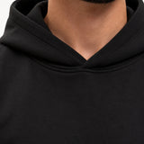 RK Blank Hoodie Black Oversized - detail