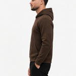 RK Blank Hoodie Coffee Regular Fit - zijkant