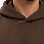 RK Blank Hoodie Coffee Regular Fit - detail