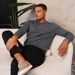 SHINY ESSENTIAL LONGSLEEVE GREY — lifestylefoto