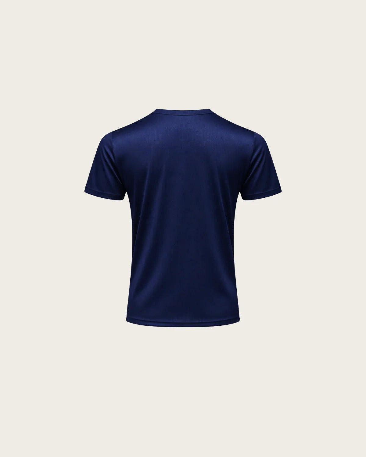 Shiny Essential Shirt Navy Blue - achtergrond #efece6